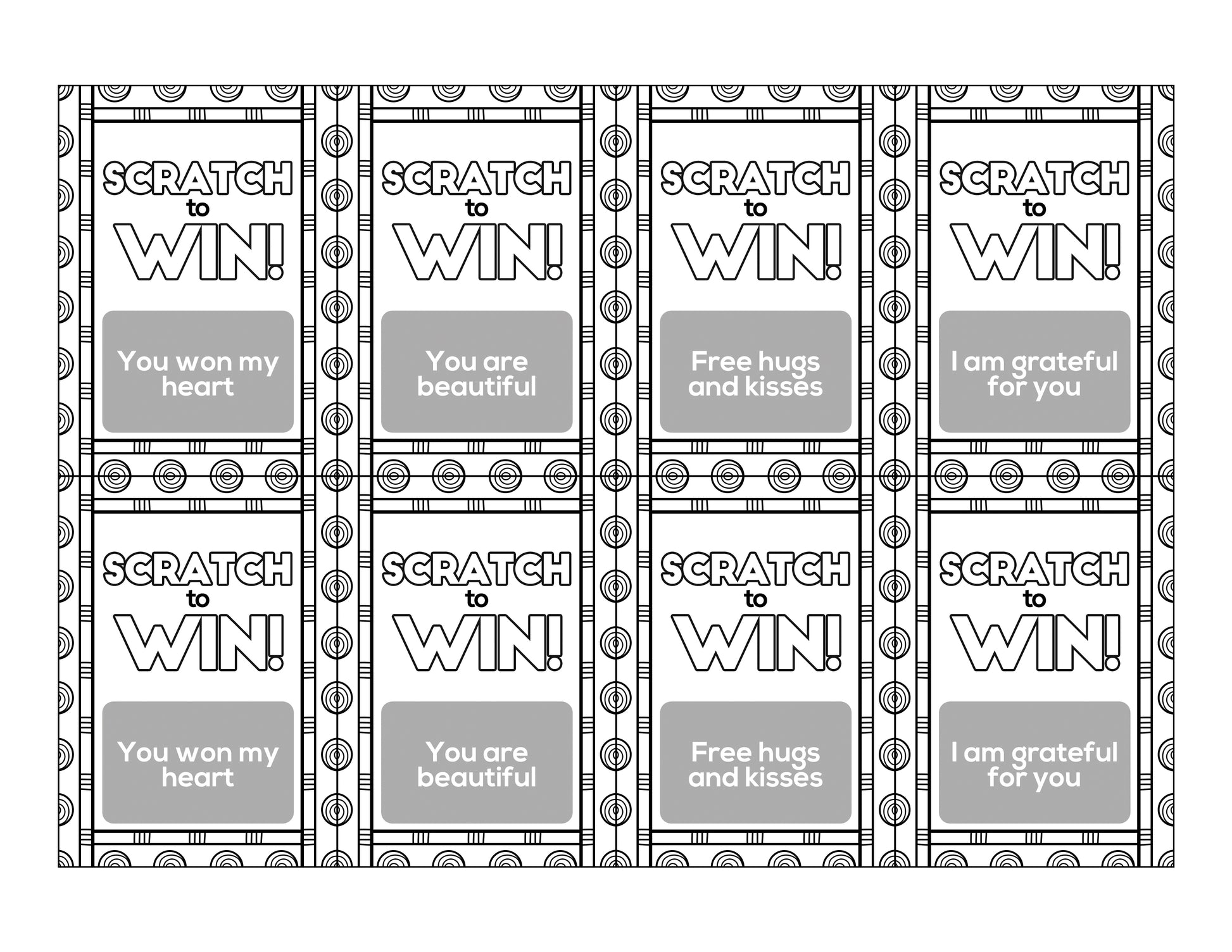 A Random Acts of Kindness Gifts Set from Wondermom Shop, with the words "search to win" encouraging random acts of kindness.