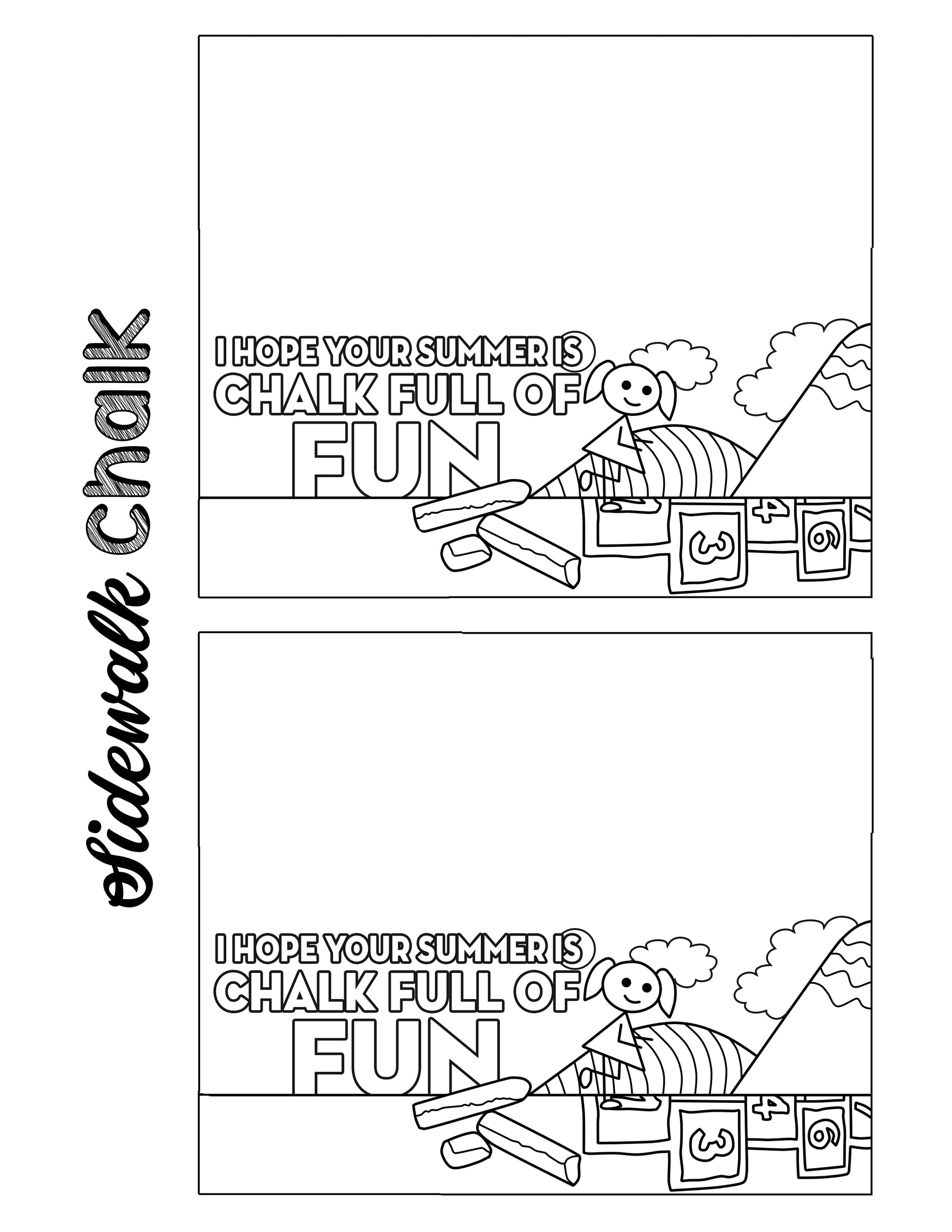 A coloring page with a picture of a chalkboard, perfect for spreading happiness through the Random Acts of Kindness Gifts Set by Wondermom Shop.