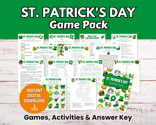 St. Patrick’s Day Printable Game Pack