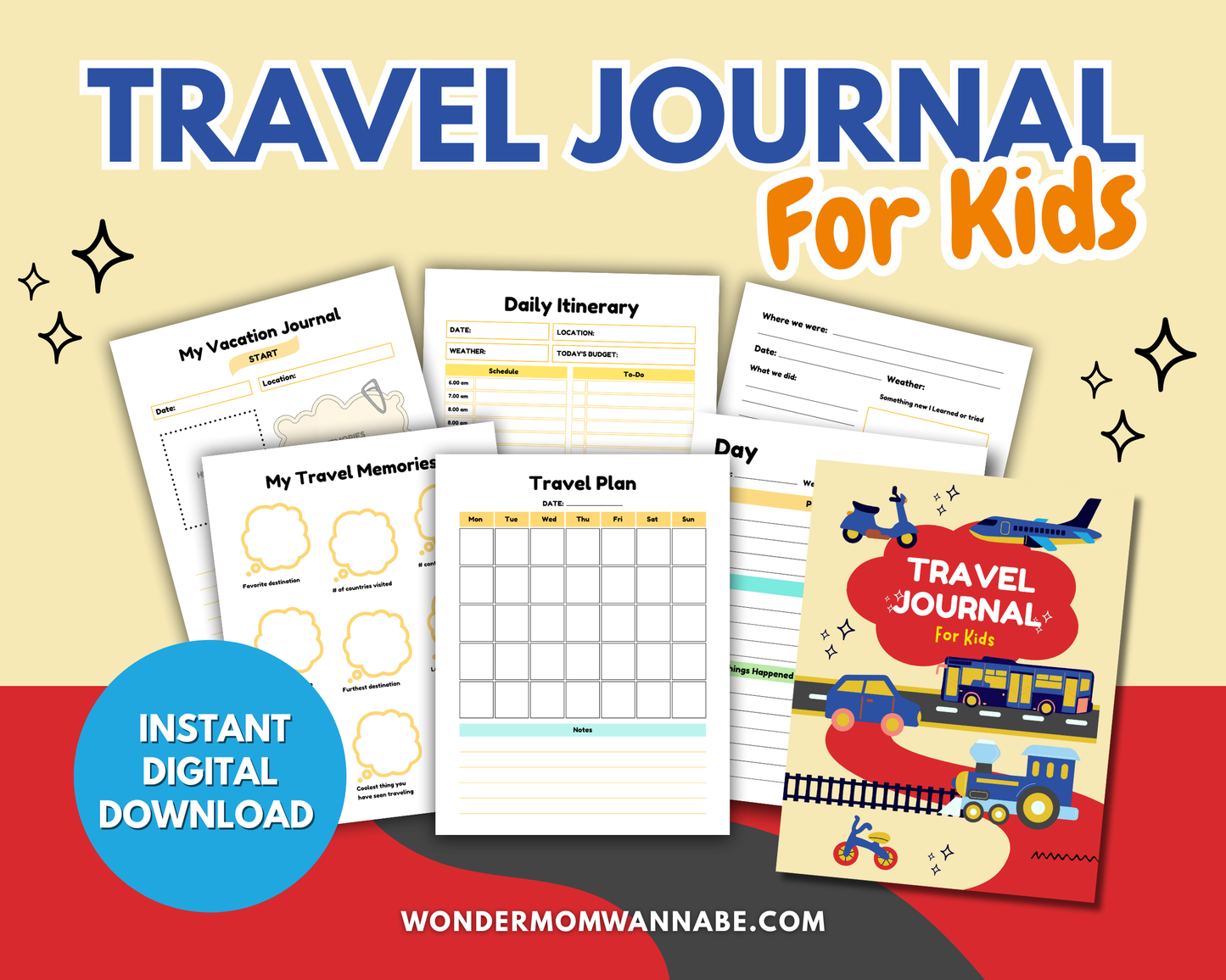 Travel Journal for Kids – Fun, Easy & Memorable Vacation Keepsake!