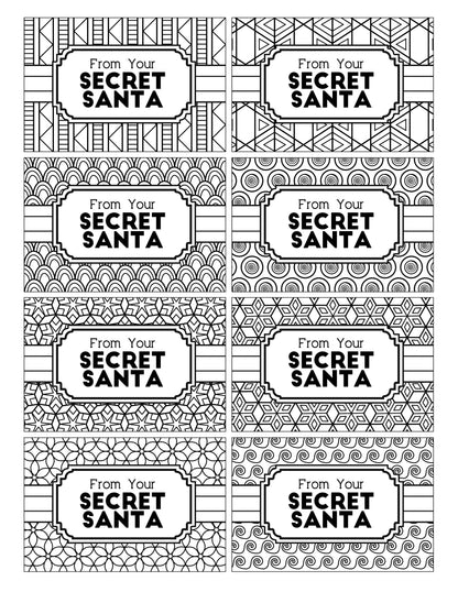 Discover the joy of Secret Santa with our delightful Coloring Kindness Gift Tags from Wondermom Shop. These printable pages feature unique designs that can be colored and used as gift tags, spreading acts of kindness through gifting.