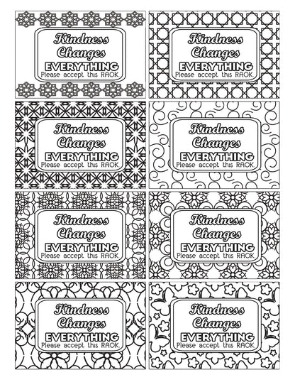 A set of Color Kindness Gift Bundles with the words 'kindness changes everything', from Wondermom Shop.