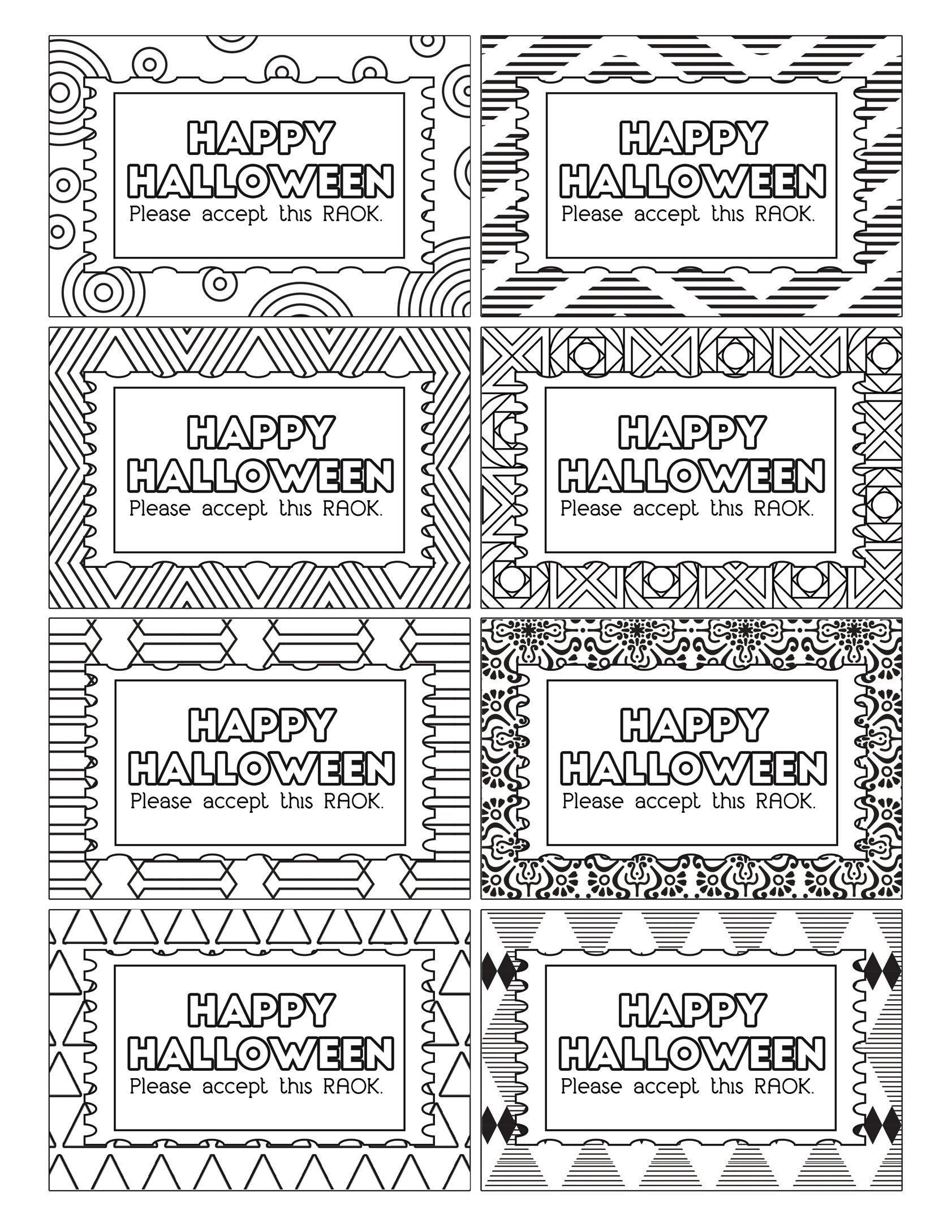 A Color Kindness Gift Bundle with black and white designs, perfect for gift tags, from Wondermom Shop.