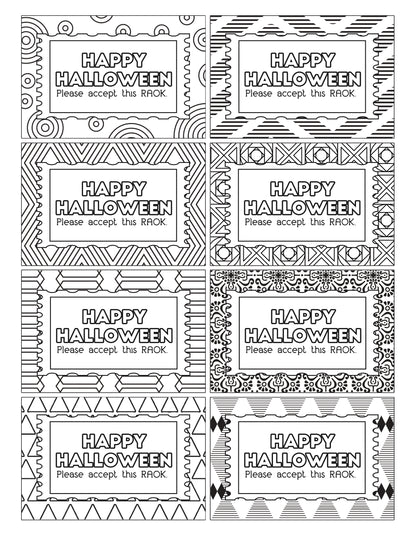 A Color Kindness Gift Bundle with black and white designs, perfect for gift tags, from Wondermom Shop.