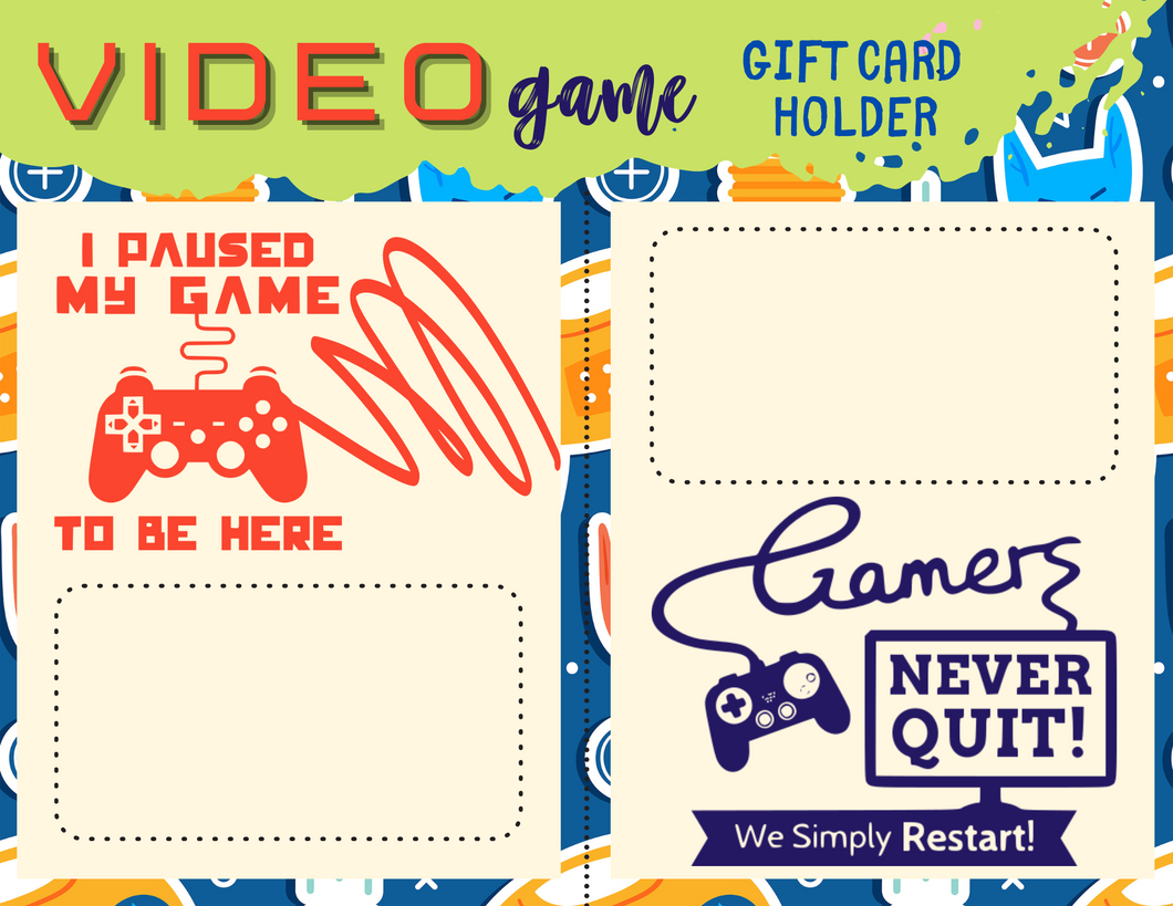 Video Game Gift Card Holder