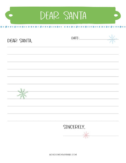 A The Most Wonderful Time of the Year Christmas Planner with a santa letter template for holiday prep from Wondermom Shop.