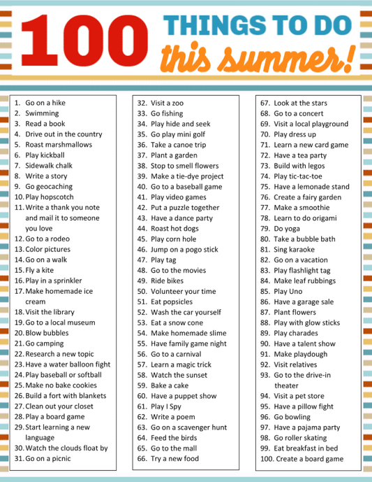 VIP Vault's "100 Things To Do This Summer