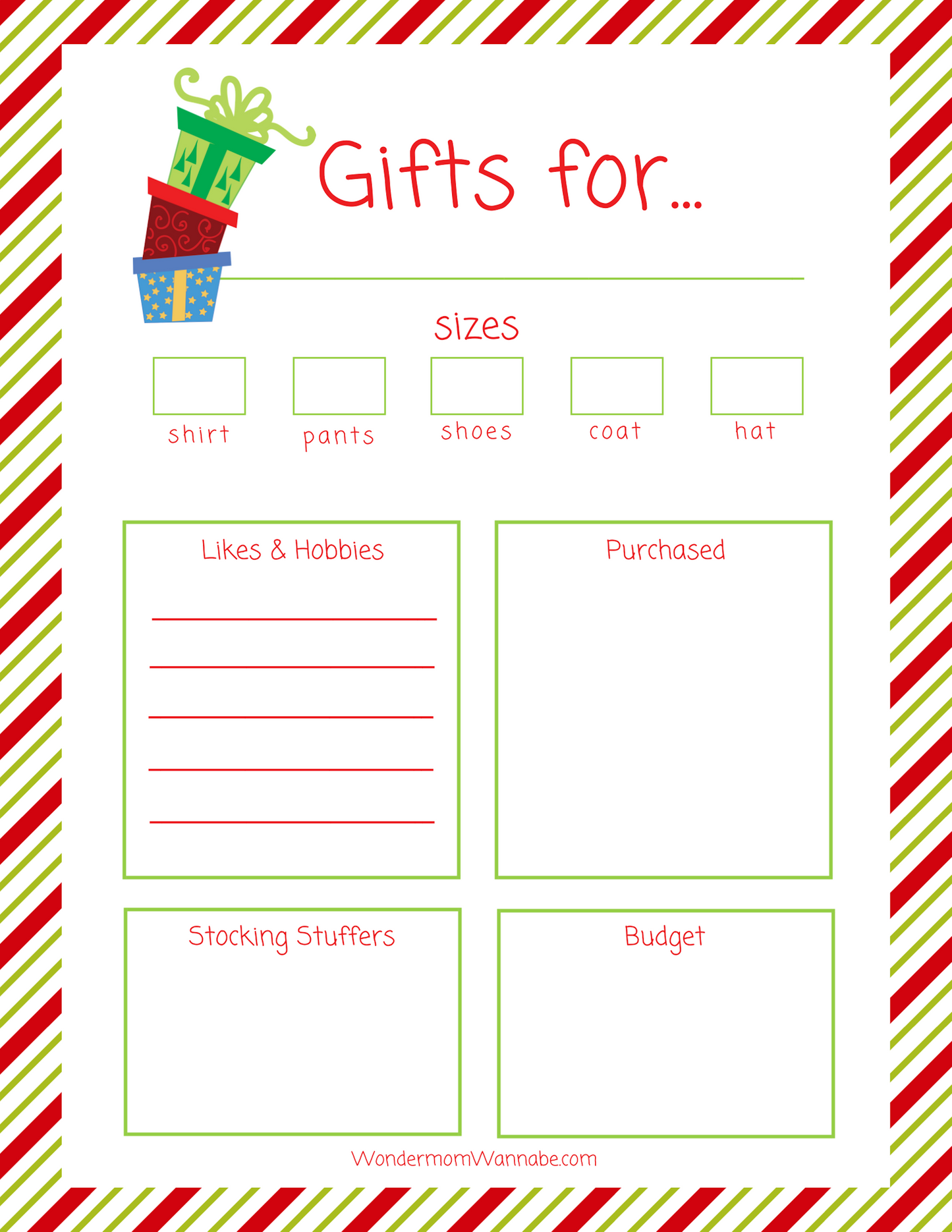 Printable Christmas Planner - Santa