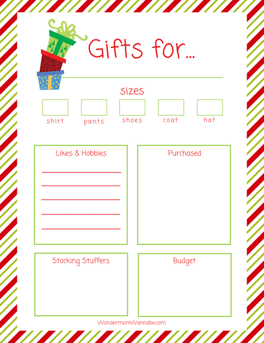 Printable Christmas Planner - Santa