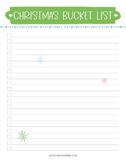 Wondermom Shop's The Most Wonderful Time of the Year Christmas Planner for holiday prep and menu planning.