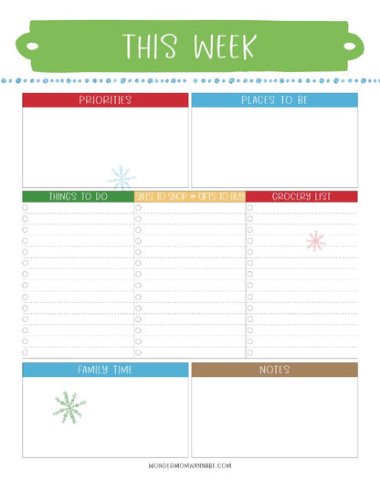 The Most Wonderful Time of the Year Christmas Planner