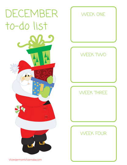 Printable Christmas Planner - Santa