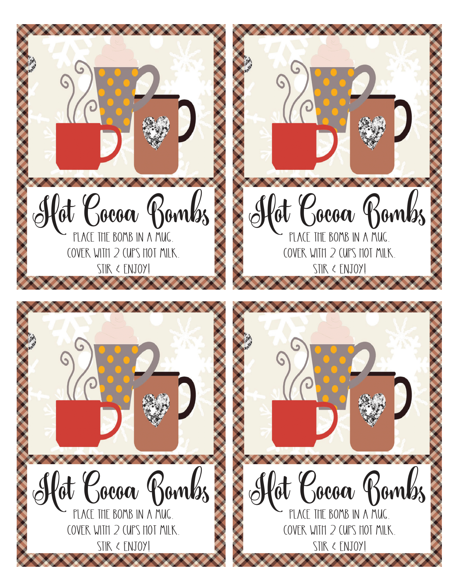 The Hot Cocoa Bombs Recipe Book by Wondermom Wannabe features illustrated mugs and step-by-step instructions—perfect for festive gift tags or sharing your favorite hot cocoa bomb recipes.