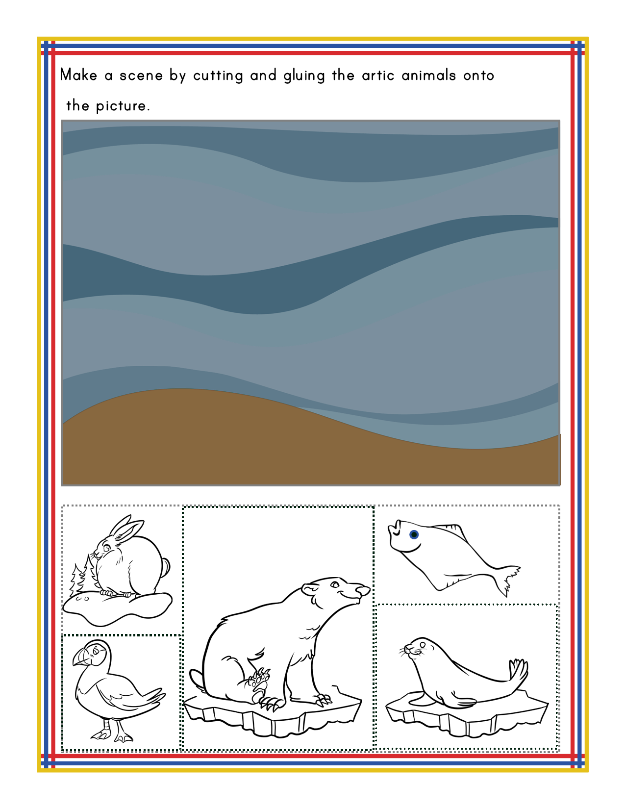 Add a touch of Alaskan wildlife to your projects with the Alaska Activity Kit from Wondermom Shop, featuring an Arctic seascape activity sheet along with cut-out images of animals like polar bears, seals, rabbits, fish, and birds. This kit is perfect for incorporating into Alaska-themed activities or exploring the wildlife of Alaska's national parks.