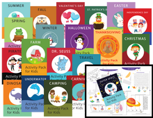 Load image into Gallery viewer, Printable Kids Activity Books Bundle
