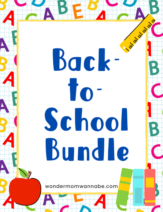 Wondermom Shop's Back to School Kit bundle.
