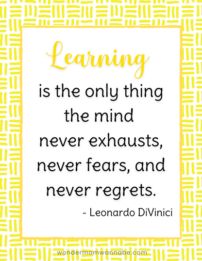 Learning is the only thing the Wondermom Shop Back to School Kit never exhausts, never fears, and never regrets.