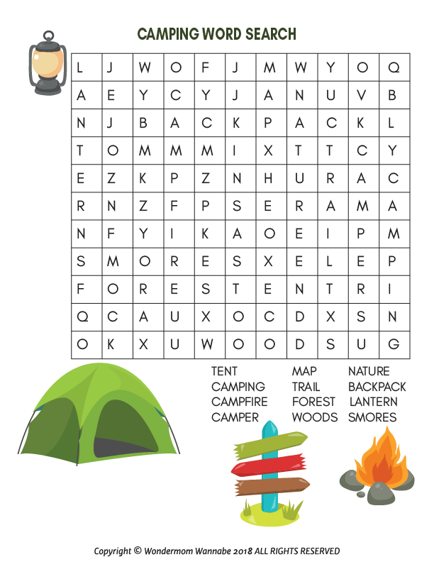 Camping Activity Kit for Kids