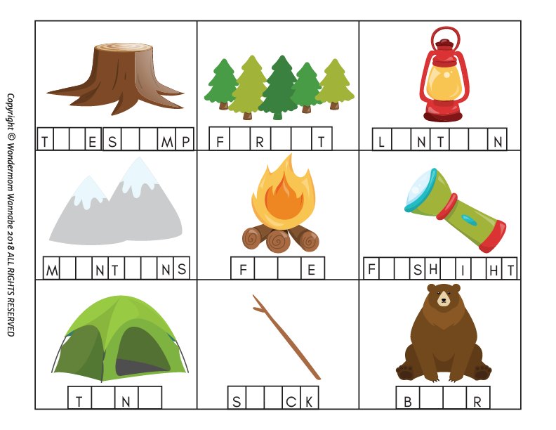Camping Activity Kit for Kids