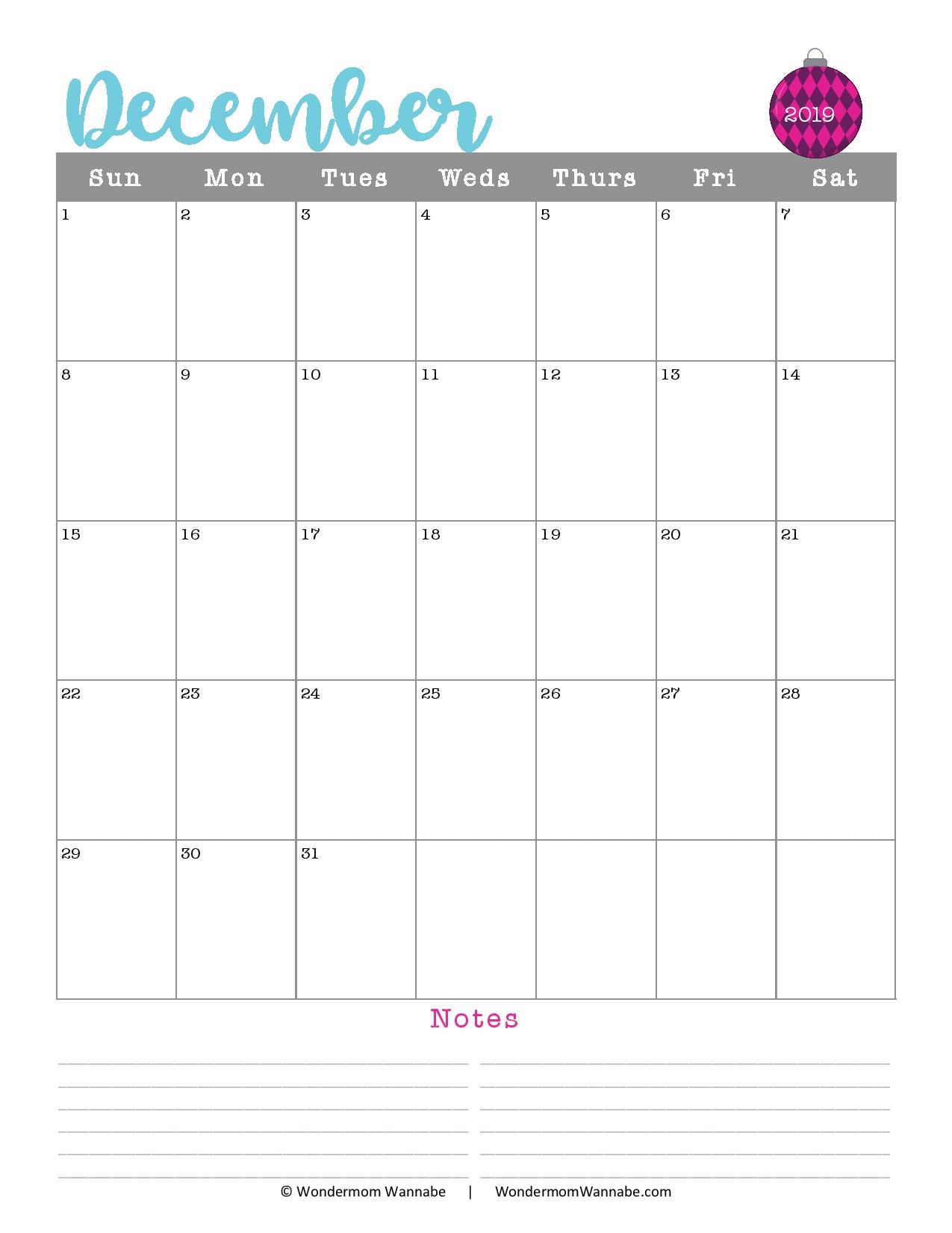 Printable Christmas Planner - Purple and Teal