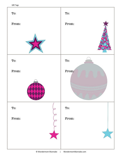 Printable Christmas Planner - Purple and Teal