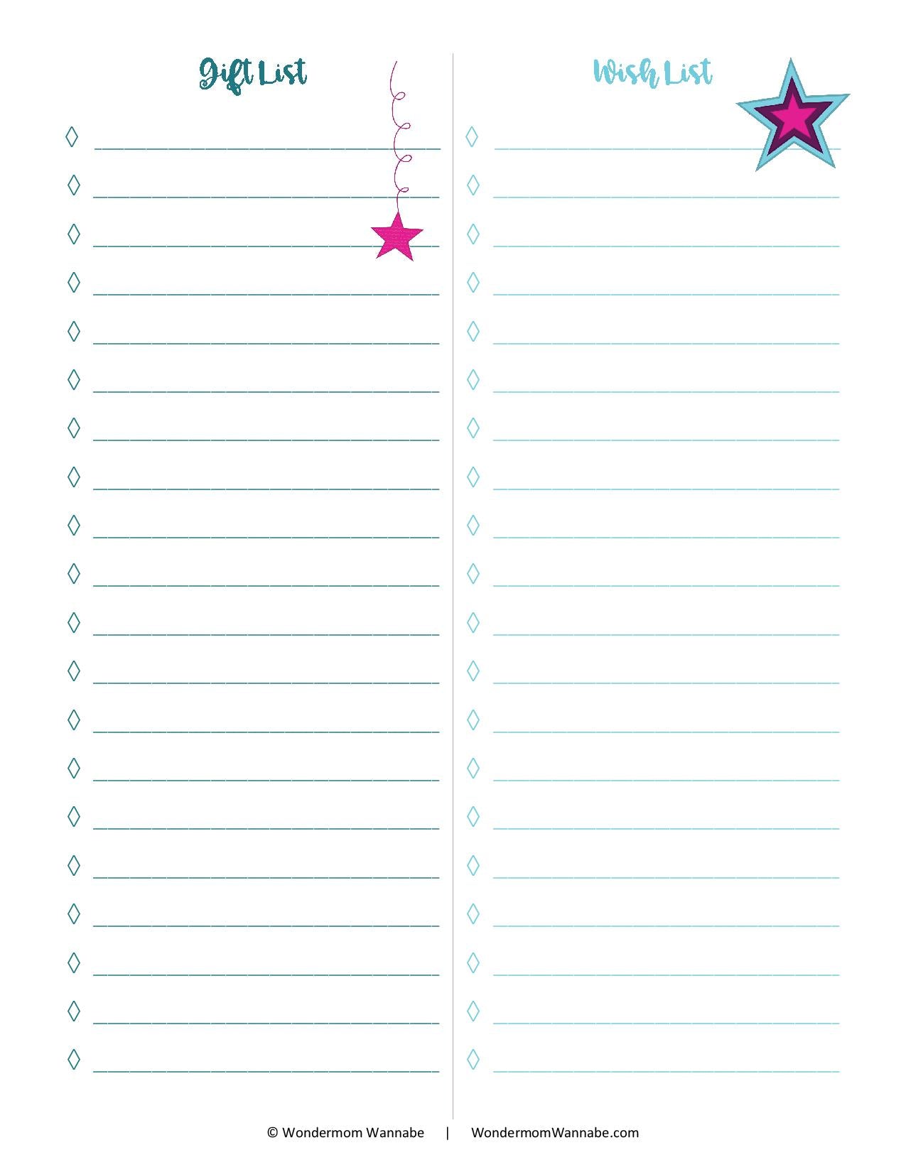Printable Christmas Planner - Purple and Teal