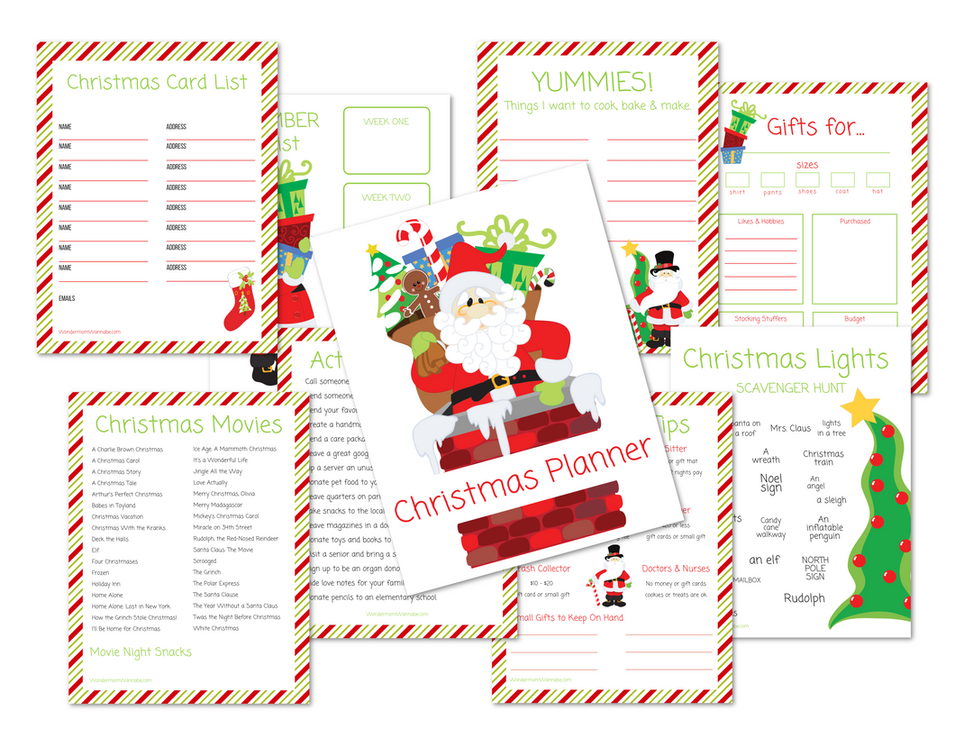 Printable Christmas Planner - Santa