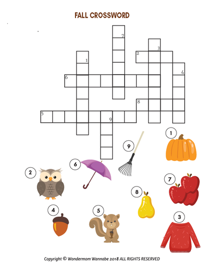 A printable Wondermom Shop fall activity kit for kids.