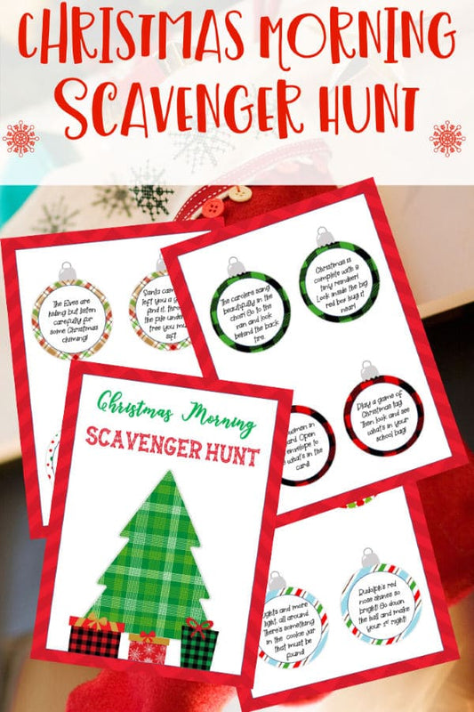 VIP Vault Christmas Scavenger Hunt Riddles on Christmas morning.