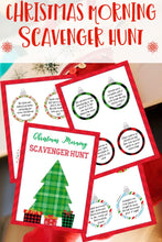 Load image into Gallery viewer, VIP Vault Christmas Scavenger Hunt Riddles on Christmas morning.
