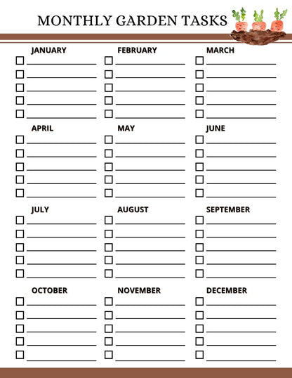 Monthly Wondermom Shop garden planner + printable.
