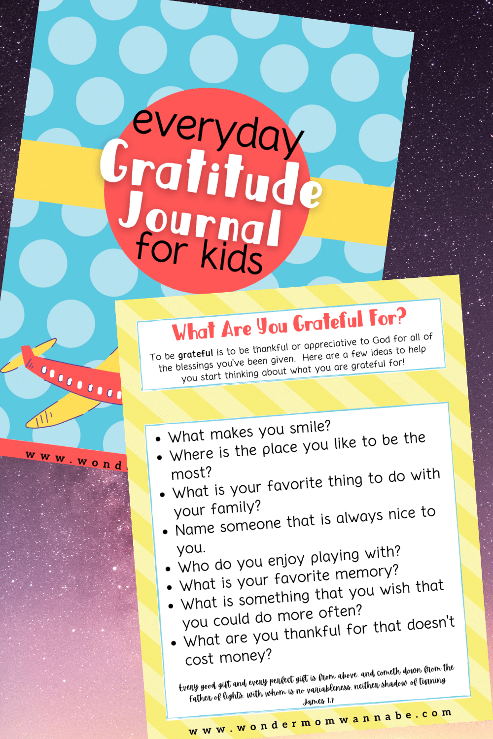 Every day VIP Vault gratitude journal for kids.