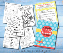 Load image into Gallery viewer, A set of VIP Vault Gratitude Journal for Kids with the words &#39;everyday gratitude for you&#39;.
