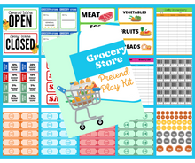 Load image into Gallery viewer, Grocery Store Pretend Play Kit
