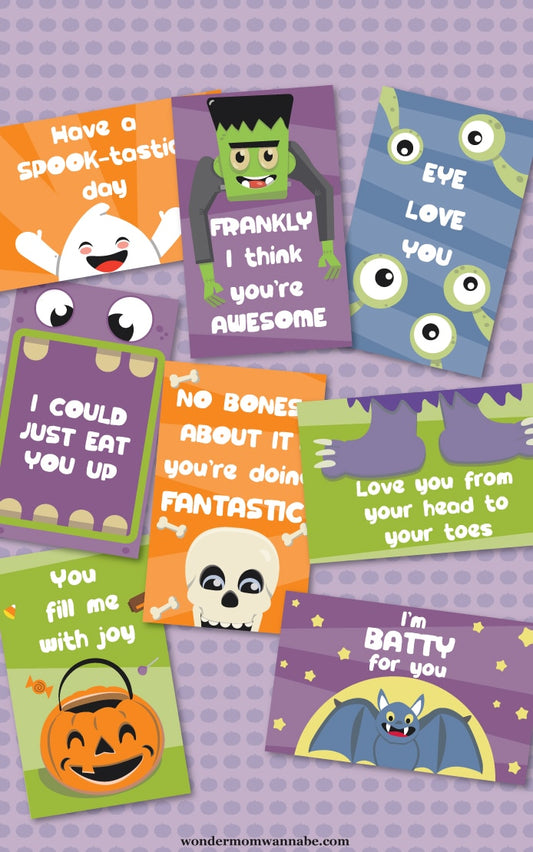 Printable VIP Vault Halloween Lunchbox Notes.