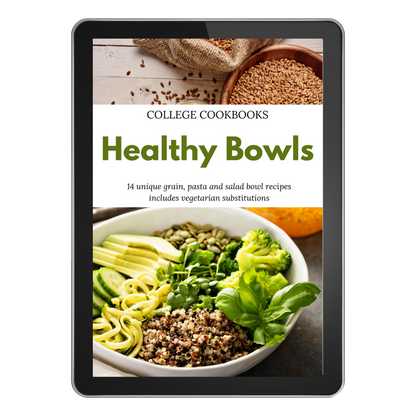 Wondermom Shop's College Cookbook Bundle healthy bowls ebook.