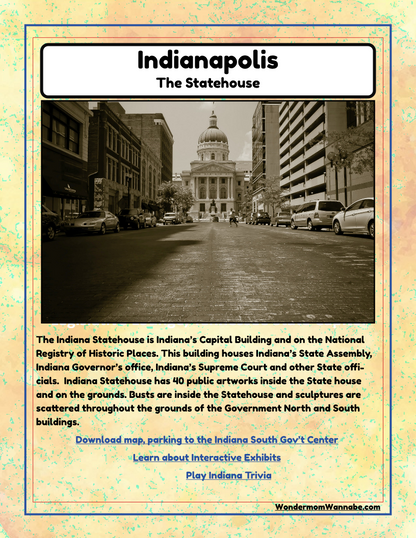 Indiana Travel Guide and Activity Kit for Kids