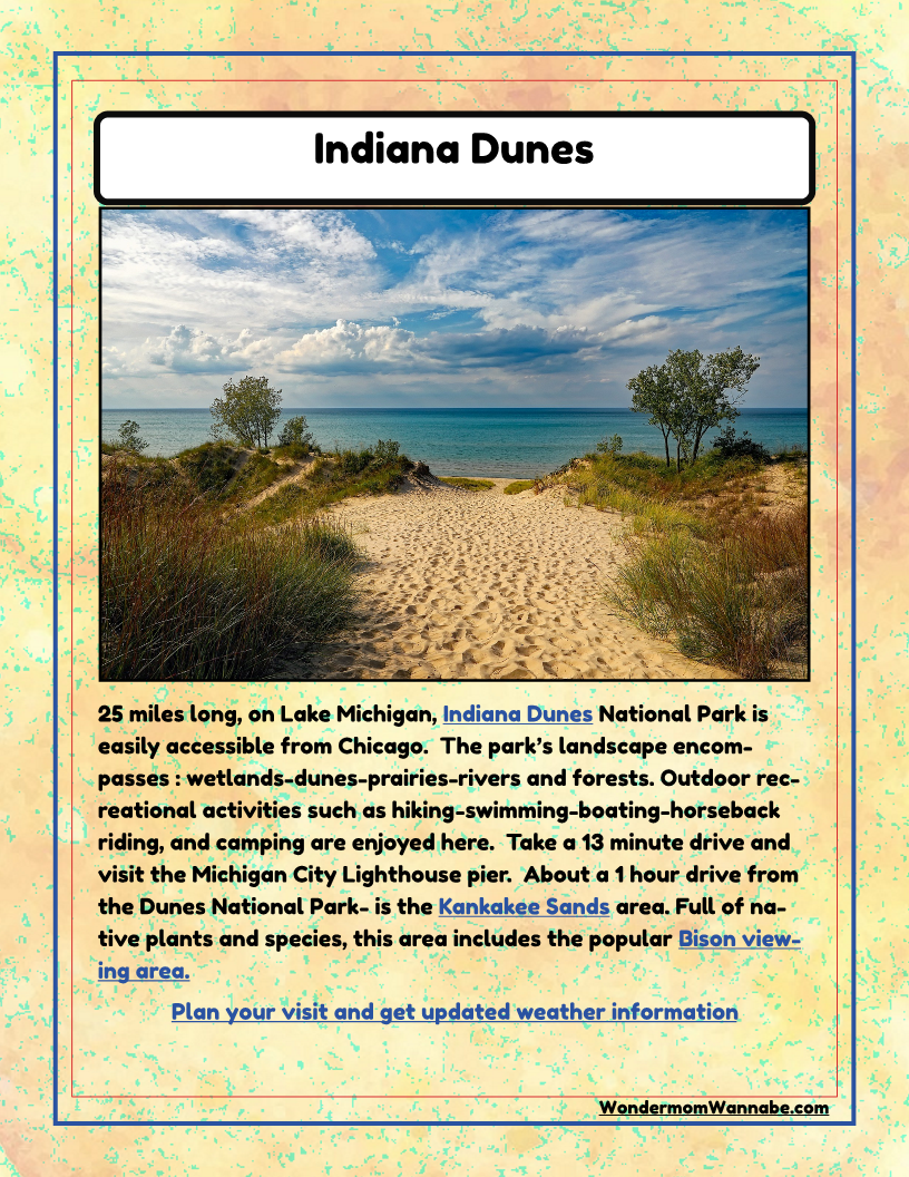 Indiana Travel Guide and Activity Kit for Kids