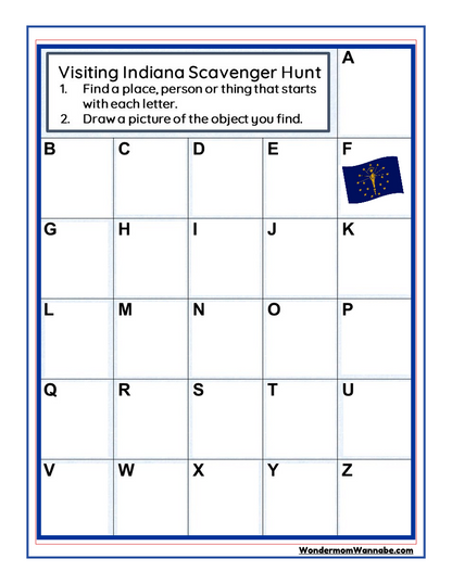 Indiana Travel Guide and Activity Kit for Kids