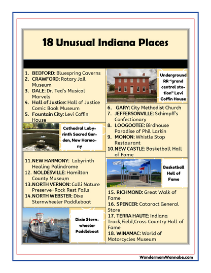 Indiana Travel Guide and Activity Kit for Kids