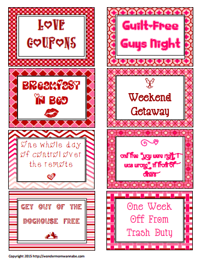 Valentine’s Day Love Coupons
