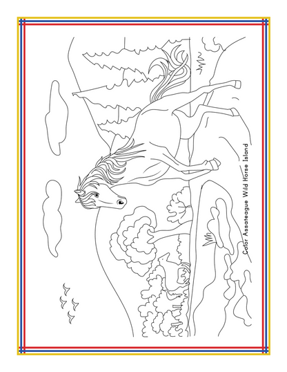 Explore the wonders of a horse with the "Maryland Travel Guide and Activity Kit for Kids" by Wondermom Shop. This printable activity kit is perfect for enhancing your Maryland travel guide with vibrant colors or for enjoying a relaxing, educational moment. Dive into this delightful coloring page today!