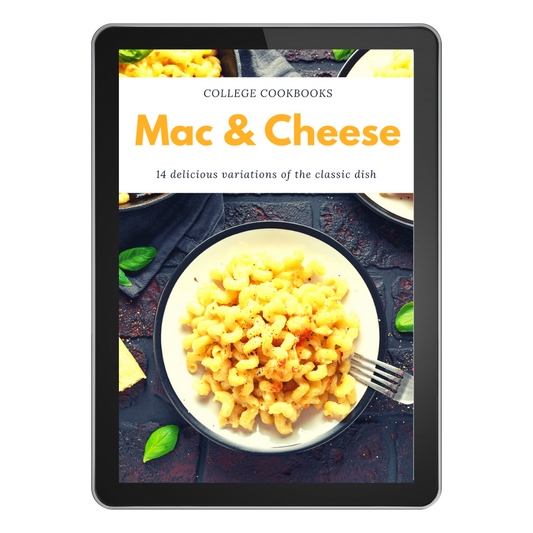 Wondermom Wannabe Mac and Cheese College Cookbook iPad cover.