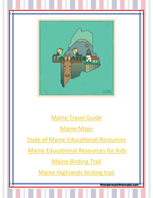 Load image into Gallery viewer, Maine Travel Guide and Activity Kit for Kids

