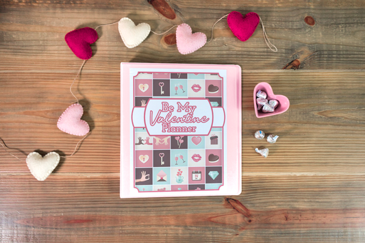My customizable Be My Valentine Planner from Wondermom Shop, perfect for staying organized.