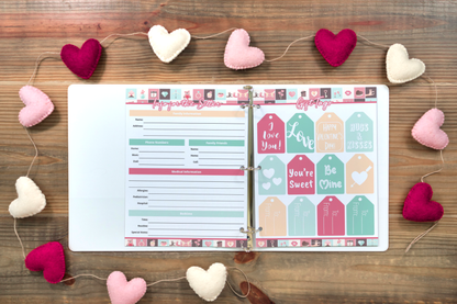 Get your customizable and organized Be My Valentine Planner by Wondermom Shop today. Keep track of all your romantic plans with this handy tool. Perfect for a stress-free celebration!