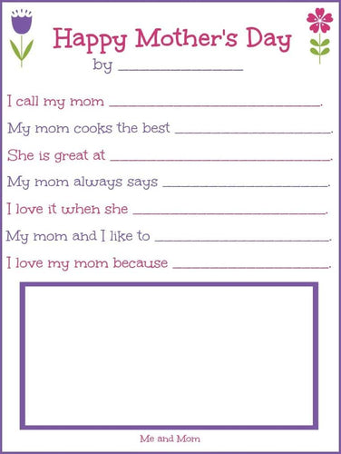 A beautiful gift for Mother's Day, this VIP Vault Mother’s Day Printable Survey comes with a blank notepad adorned with delicate flowers.