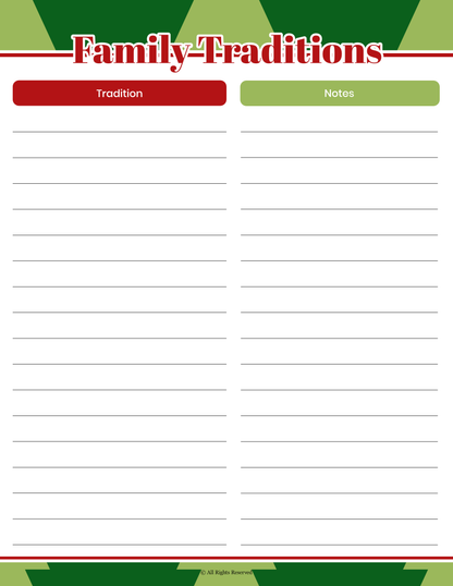 My Christmas Planner