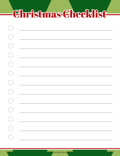My Christmas Planner