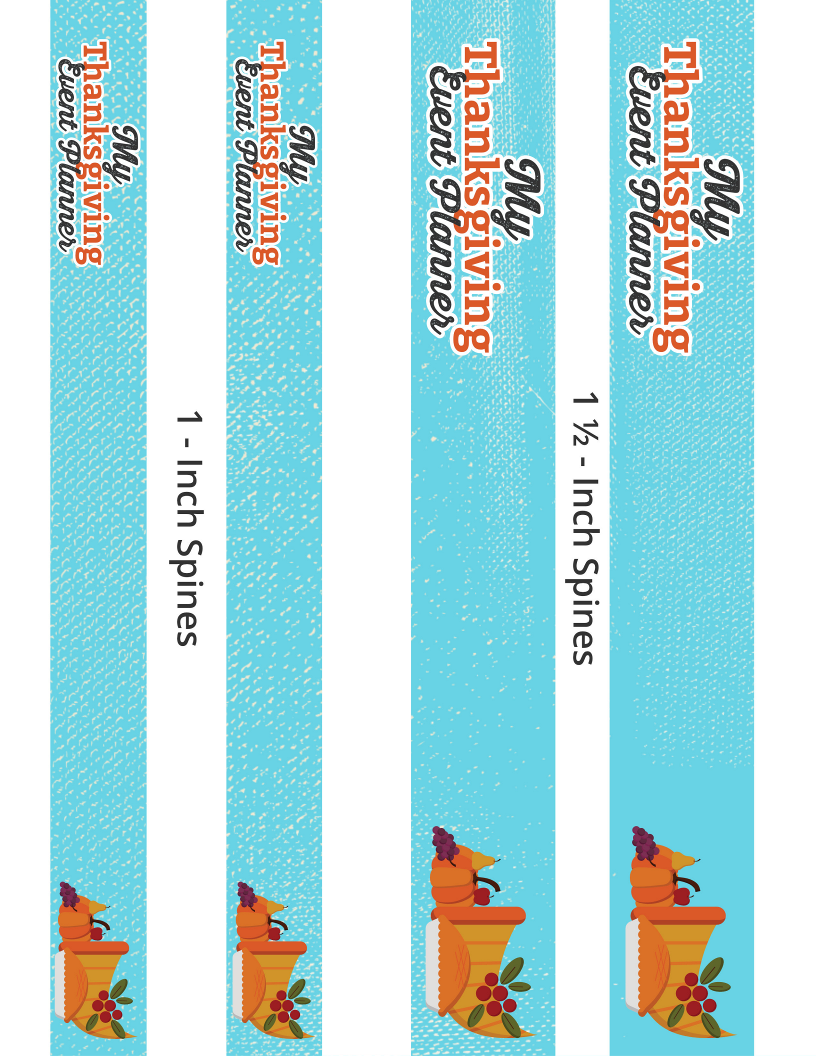 Printable Thanksgiving banners with different designs, now available from Wondermom Shop's Thanksgiving Planner.
